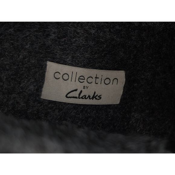 Clarks collection warm lined Pawley Joy sneaker boots sz 10 black suede - Picture 4 of 9